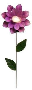Napelemes virág lámpa, 49,5 cm - lila