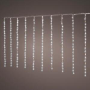 LED balkon fényfüggöny vízesés hatás, hideg fehér 4x1m (420 LED)