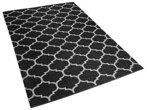 Kétoldalas fekete és fehér szőnyeg 160 x 230 cm ALADANA