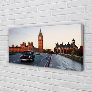 Canvas képek Sky város utcai autók 100x50 cm