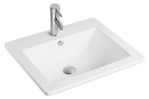 Mexen Salma részben munkalapba épített mosdó 53 x 46 cm, Fehér - 25365300