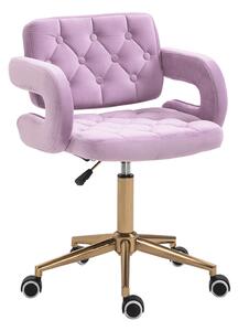 Irodai szék Nella (rózsaszín + arany). 1040160