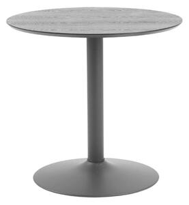 Asztal Oakland 392 Fekete, Sötét kőris, 75cm, MDF, Fém