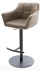 DELIFE Bárszék Yulo-Flex vintage taupe forgatható magasságban állítható fém láb