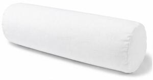 Hengerpárna huzat 15Ø x 40 cm méretben hófehér vászon