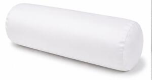Hengerpárna huzat 15Ø x 40 cm méretben pamut szatén hófehér