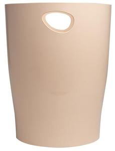 Papírkosár, 15 liter, PP, EXACOMPTA Ecobin Skandi, nude (EX45331D)