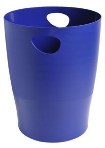 Papírkosár, 15 liter, PP, EXACOMPTA Ecobin, sötétkék (EX45303D)