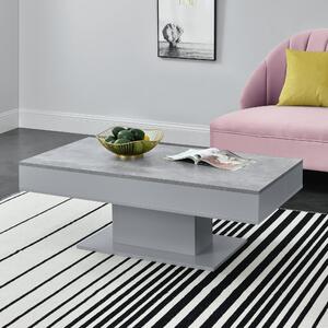 En.casa Dohányzóasztal Lünen 40 x 110 x 60 cm forgácslap több színben Betonhatás / Szürke