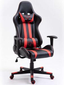 Dark Gamer szék nyak- és derékpárnával #fekete-piros