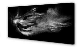 Canvas képek Nő balett füst szürke háttér 100x50 cm