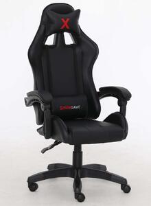 SmileGAME Xtreme Gamer szék nyak- és deréktámasszal #fekete