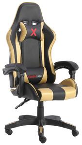 SmileGAME Xtreme Gamer szék nyak- és deréktámasszal #fekete-arany