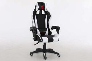 SmileGAME Xtreme Gamer szék nyak- és deréktámasszal #fekete-fehér