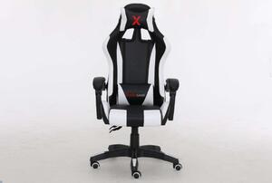 SmileGAME Xtreme Gamer szék nyak- és deréktámasszal #fekete-fehér