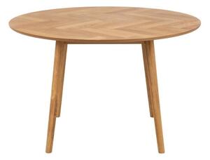 Asztal Oakland D109, Világos tölgy, 75cm, Természetes fa furnér, Közepes sűrűségű farostlemez, Váz anyaga, Tölgy