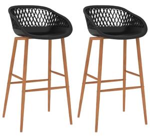 Fekete Bárszék 2 db-os Szett - Modern Design
