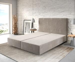 DELIFE Boxspring ágy Dream-Well 160x200 cm mikroszálas bézs