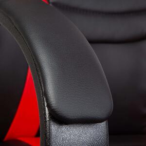 Gamer szék karfával #piros-fekete