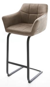 DELIFE Bárszék Yulo-Flex vintage taupe étkezőszék lapos fém