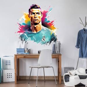 INSPIO - átragasztható textil matrica - Falmatrica - Cristiano Ronaldo