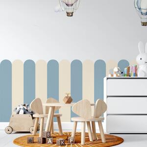 INSPIO - átragasztható textil matrica - Falmatrica Ív - Sea Breeze (Békés, tengerparti, lágy)