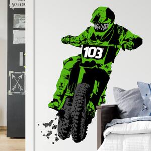 INSPIO - átragasztható textil matrica - INSPIO -ajándékok, dekorációk gyártása - Falmatrica - Motocross
