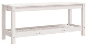 VidaXL Fehér Fenyőfa Kerti Pad - 108x35x45 cm