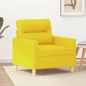 VidaXL Kanapéfotel - Világossárga - Szövet - 60cm