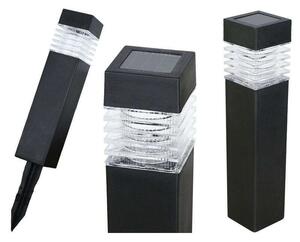 Polifach LED-es kerti Napelemes Lámpa 29,5cm (P-301) #fekete 12db