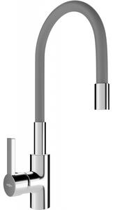 Mexen Flex konyhai csaptelep, Króm/Szürke - 670900-06
