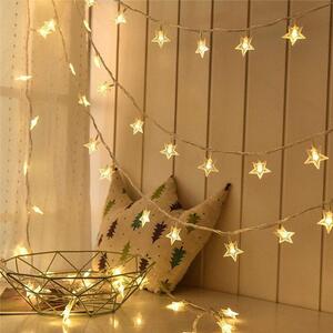 Tutumi, LED karácsonyfa lámpák Golden stars 3m 391020, CHR-00312