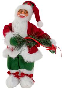 Tutumi, Mikulás karácsonyi figura 30cm 301251, fehér-piros-zöld, CHR-08900