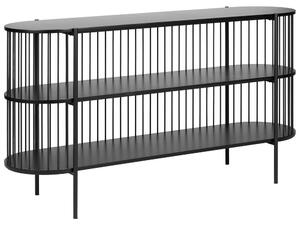 Kétszintes polcos elem BIRSON 80 cm Fekete