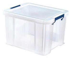 FELLOWES Műanyag tároló doboz, átlátszó, 36 liter, FELLOWES, "Pro