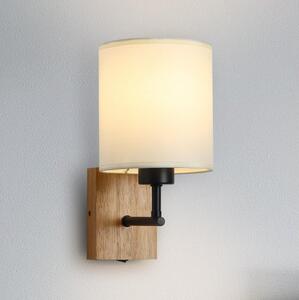 Brilagi Brilagi - Fali lámpa 1xE27/25W/230V tölgy/fekete/krémes BG1560