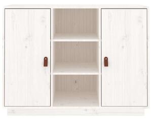 VIDAXL - Fehér Tömör Fenyőfa Tálalószekrény - 100x40x75 cm
