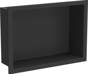 Mexen X-Wall-R fürdőszoba süllyesztett polc kerettel 30 x 20 cm, Fekete - 1970302010