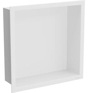 Mexen X-Wall-R fürdőszoba süllyesztett polc kerettel 30 x 30 cm, Fehér - 1920303010