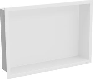 Mexen X-Wall-R fürdőszoba süllyesztett polc kerettel 45 x 30 cm, Fehér - 1920453010