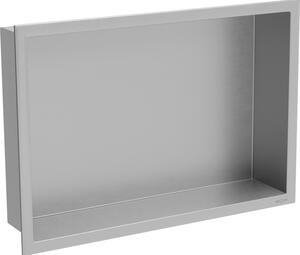 Mexen X-Wall-R fürdőszoba süllyesztett polc kerettel 45 x 30 cm, inox - 1910453010