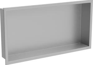 Mexen X-Wall-R fürdőszoba süllyesztett polc kerettel 60 x 30 cm, inox - 1910603010