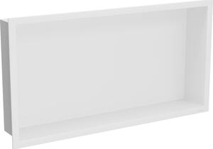 Mexen X-Wall-R fürdőszoba süllyesztett polc kerettel 60 x 30 cm, Fehér - 1920603010