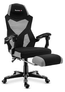 Huzaro Combat 3.0 Gamer szék lábtartóval #fekete-szürke