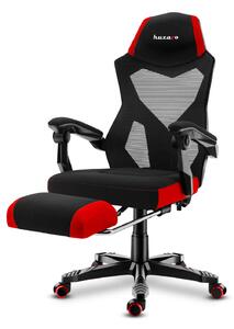 Huzaro Combat 3.0 Gamer szék lábtartóval #fekete-piros