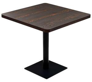 Bisztró Asztal - MDF/Acél - 80x80 cm