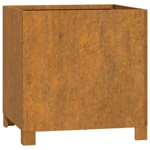 VidaXL 2 db rozsda színű corten acél növénytartó lábbal 42x40x43 cm