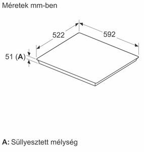 Bosch PIX631HC1E Serie 6 7.4 kW, 4 zóna Fekete beépíthető indukciós főzőlap