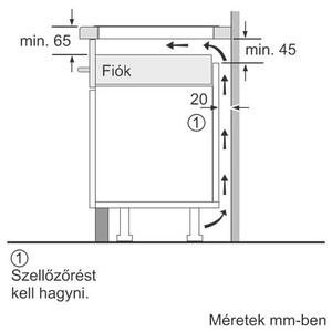 Bosch PIX631HC1E Serie 6 7.4 kW, 4 zóna Fekete beépíthető indukciós főzőlap