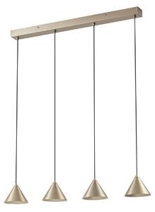 Függőlámpa Lucande, Rhodes, dimmable, Fémes, Nappali, Fém, Modern